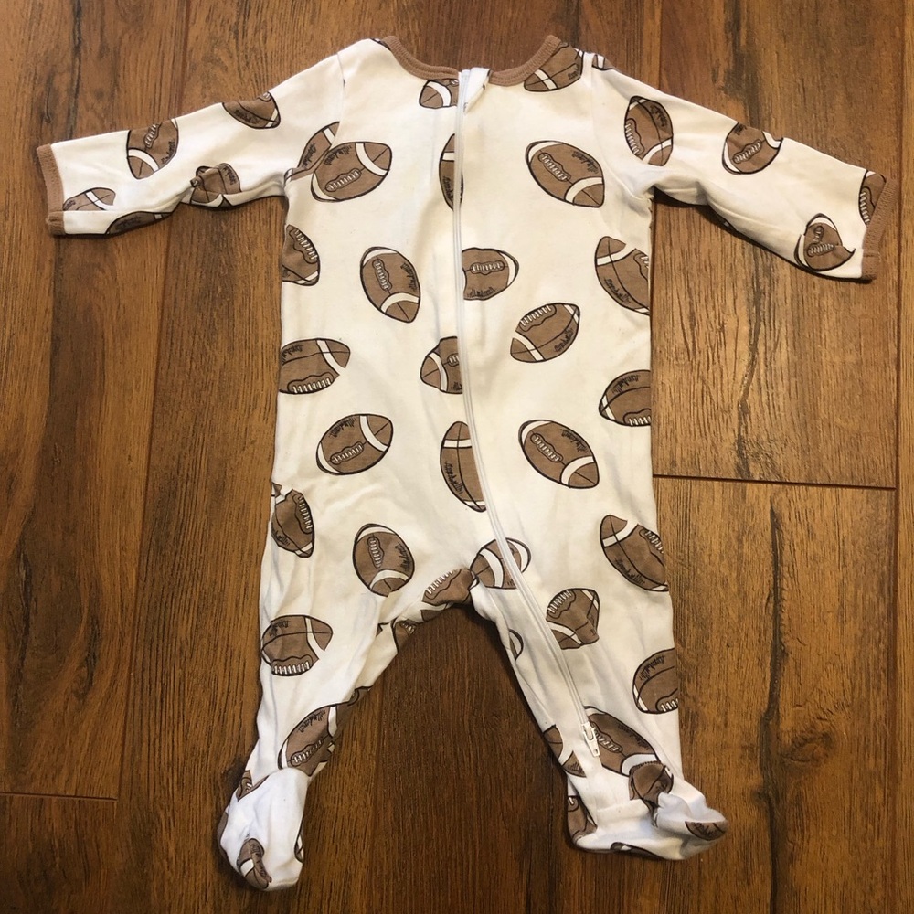 Football Sleeper Print Kids/Baby Boy One Piece